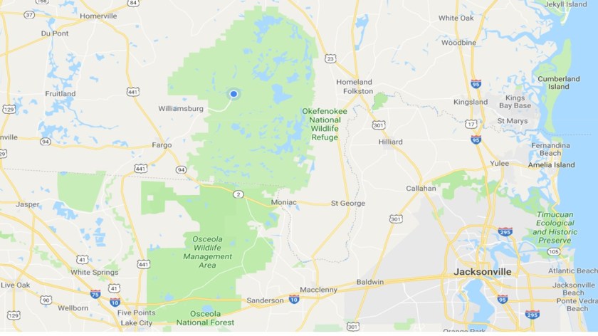 Okefenokee Swamp Map